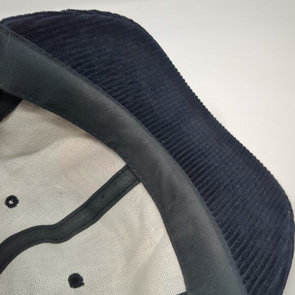 Consolidated Freightways Snapback Rope Hat Black One Size Corduroy - Picture 8 of 9